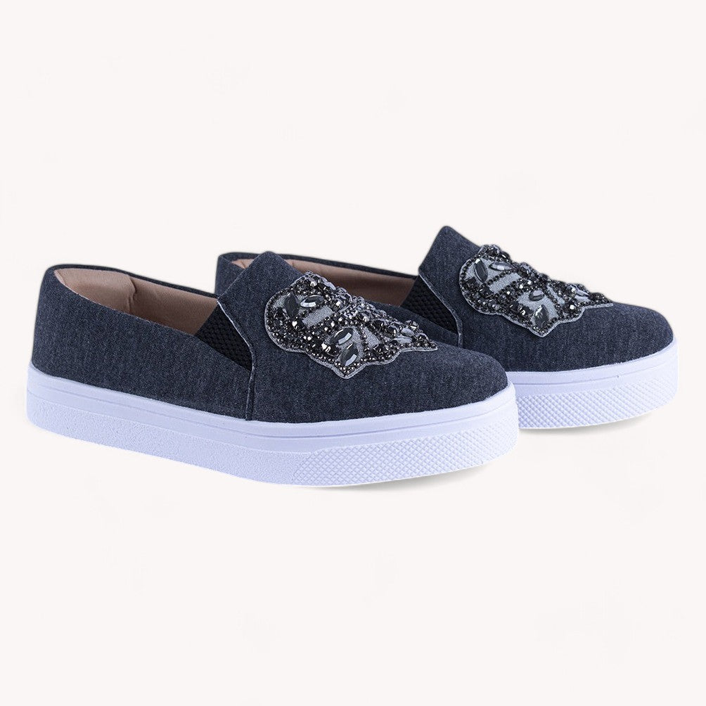 Tênis Slip On Pedraria